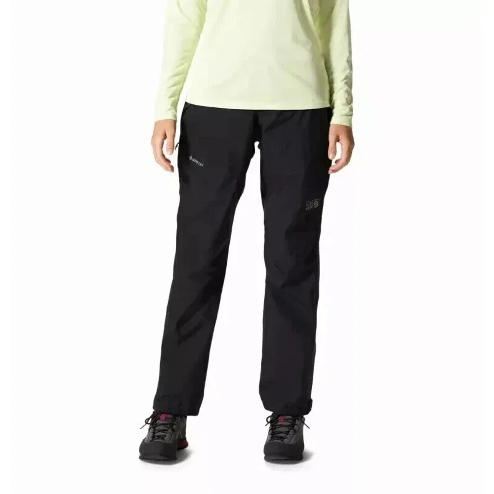 Mountain Hardwear Exposure/2 Paclite Pants Women's XS Black Straight Leg ERK1655